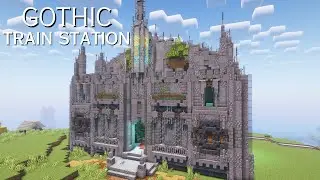 Gothic Train Station Showcase - Create Mod Build