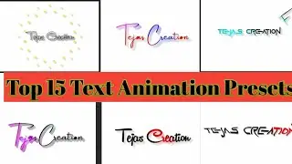 Text Animation Alight Motion || Alight Motion Preset Download Free 15+ Text Animation Presets