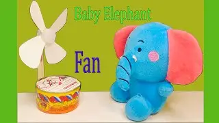 Baby Elephant Fan, How To Make A Fan Use At Home, Easy Homemade #M3diy