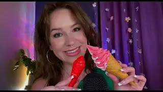Tingle Master ASMR | Eating fake ice cream: realistic cone vs. lip balm cone