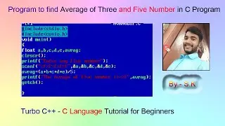 Write A Program In C Find The Average of Five Numbers| Avrage of three Class-4 | Expert it Hindi