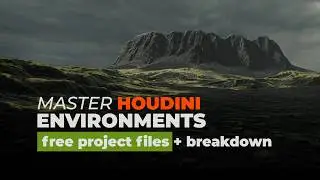 a Houdini Cinematic: Volcano Heightfields [FREE Project Files + Full Breakdown]