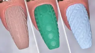 Sweater Nails Tutorial | Easy Sweater Nail Pattern Ideas Compilation