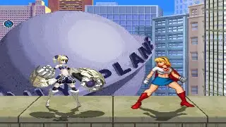 ADD004 MUGEN: Mika Returna (Me) Vs Supergirl (RajaaBoy, AI patched)