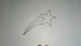 Como Dibujar una Estrella Fugaz Paso a Paso