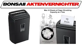 Bonsaii Aktenvernichter im Test-Vergleich🥇 Günstiger Home Office Schredder für Papier