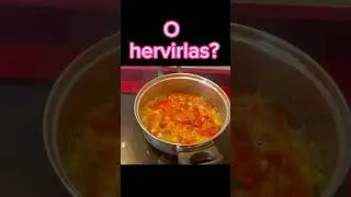 Diferencia entre freír y hervir las verduras. Come sano, come saludable.
