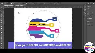 Adobe Photoshop 2020, Crop JPEG file to PNG Image Shape in CIRCLE
