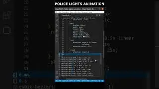 Police Lights Animation | HTML CSS