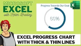 Excel: Create Progress Circle Chart with Thick & Thin Lines