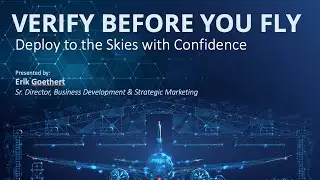 Verify Before You Fly - Webinar