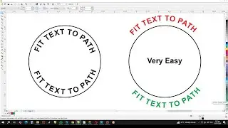 Coreldraw Tips and Tricks for Beginners 01 | How to Create Rounded Text | Fit text to path x7