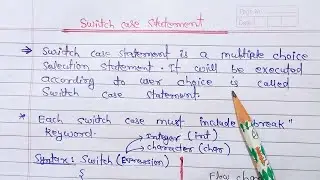 Switch statement in C (hindi) | working of switch statement