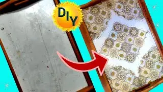Remaking old things. Tray, restoration. DIY / needlework