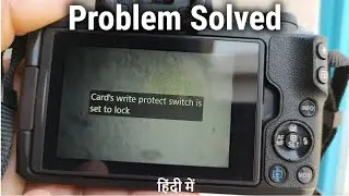 How to fix Card's write protect switch is set to lock