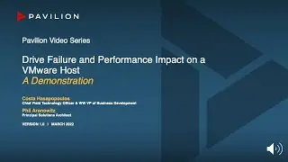 Drive Failure in a VMware Environment a Demo - NVME-oF, NVMe-over-Fabrics, NVMe-RoCE, NVMe-TCP, NVMe