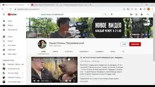 Канал Елены Погребижской,  обзор  канала , сколько зарабатывает канал на YouTube????