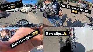 Aj police ne rok he lia😂🤪 | Ye ldki bahut sharmati hai😂| Raw clips❤️✌️ | The white Rider✌️