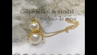 Diy. Colgante de navidad - Muñeco de nieve.