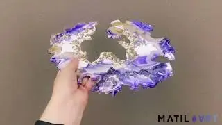 СРЕЗ КАМНЯ ИЗ ЭПОКСИДНОЙ СМОЛЫ
