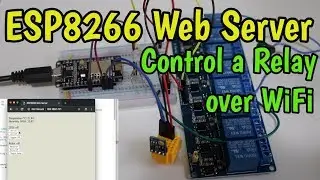 ESP8266 Web Server - Control a Relay, LED, Read Temperature & Humidity