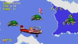 Sonic Origins - Sky Chase Zone com Amy