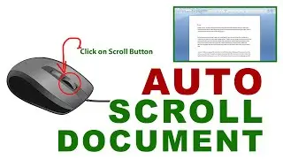 Mouse Magic - How to AUTO SCROLL Word Document and Google Chrome Webpage