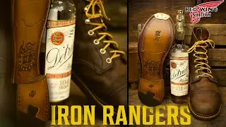 Complete Red Wing Iron Ranger Recraft | Whiskey Inspired, Prohibition Themed Resole