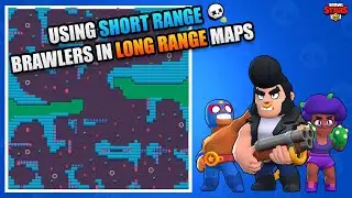 HOW TO WIN | SHORT Range Brawlers in LONG Range Maps | Brawl Stars Showdown Guide