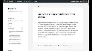 WordPress: Adding menu items via admin page