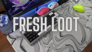Fresh Loot - Keychron Q2 - Akko Lavender Switches - Tungsten Switches - Agile Deskmat - Mechcables