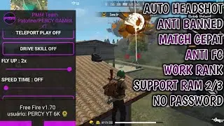 Cheat FF Terbaru Mod Menu Auto Headshot, Anti Banned, Work Rank Dll #part13