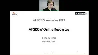 AFGROW On-Line Resources - Workshop 2020