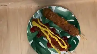 Teriyaki Korean Corn Dog Recipe | Cooking Vlog طريقة طبخ نقانق ذرة الترياكي الكورية سهلة و لذيذة جدآ