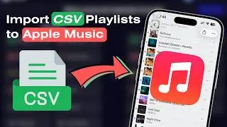Import CSV Playlists to Apple Music ,Tidal, Spotify, YTM Automatically