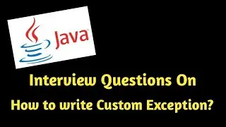 How To Write a Custom Exception in Java ? | User Defined Exception in Java