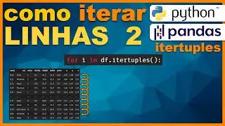 itertuples: 30 vezes MAIS RÁPIDO que iterrows PANDAS - Python