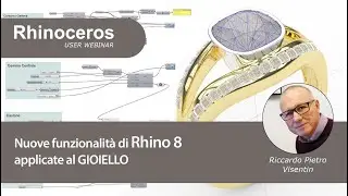 Nuove funzionalità di Rhino 8 applicate al gioiello (in italian)