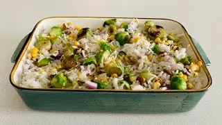 Easy Basmati Rice  Salad  | How to make basmati rice salad | Brussel Sprout Salad