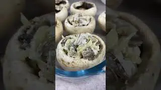 Вкуснейшие запечённые шампики! 