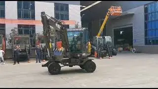 JG50S 4.5T compact wheeled excavators online show in the factory