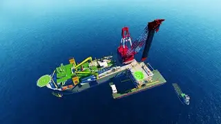 Offshore Platform Installation Animation | Offshore Animation