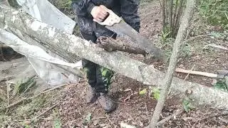 Summer bushcraft.☀️ Bed in a forest🌲