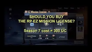 Should you buy the RP EZ MISSION LICENSE? | PUBG Mobile