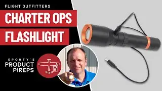 Charter Ops Flashlight - with 4 different color modes for pilots and outdoor enthusiast alike