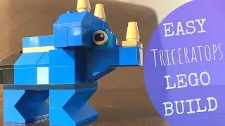 Easy! How to build a LEGO Triceratops!