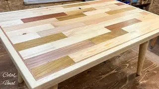Evaluating small pieces of wood and Making a coffee table Diy