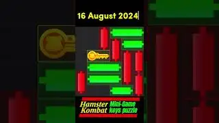 Hamster Kombat Mini-Game Keys Puzzle Sloved Today 16 August 2024 #hamsterkombat #keys #minigames