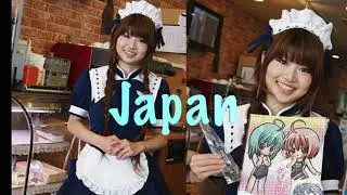 Akihabara Tokyo Japan , beautiful maid girls