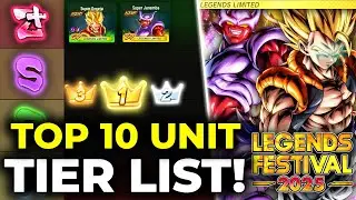 GOGETA IS KING! TOP 10 META Unit/Fighter TIER LIST! Festival 2025 Pt.1! (Dragon Ball Legends)